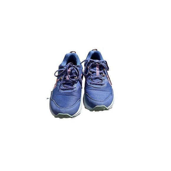 Asics Gel-Venture 9 Trail Running Indigo Blue/Papaya Shoe Size 7W - Picture 1 of 12